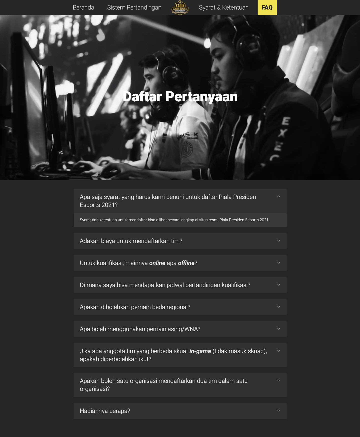 FAQ Page
