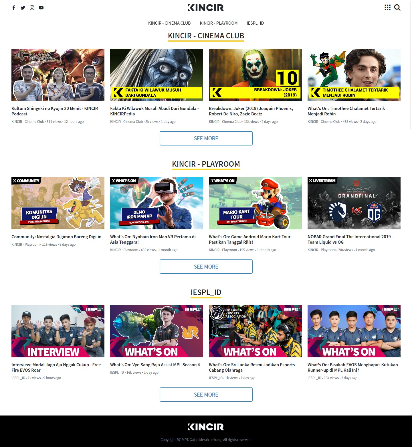 Home page
