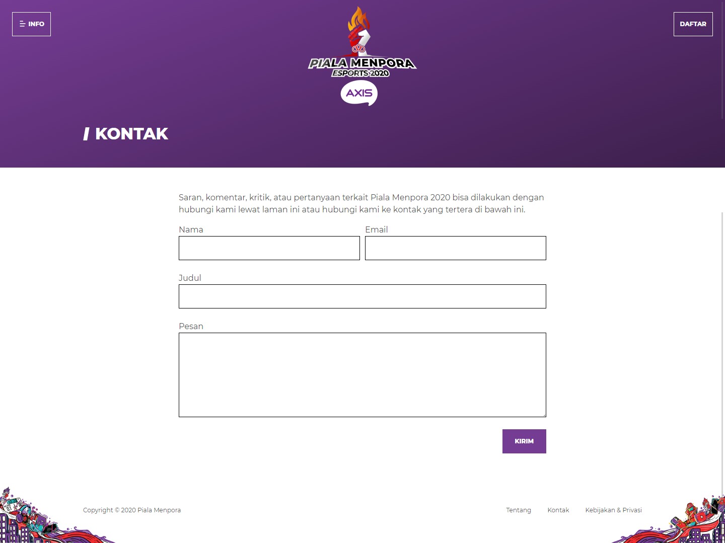 Contact page