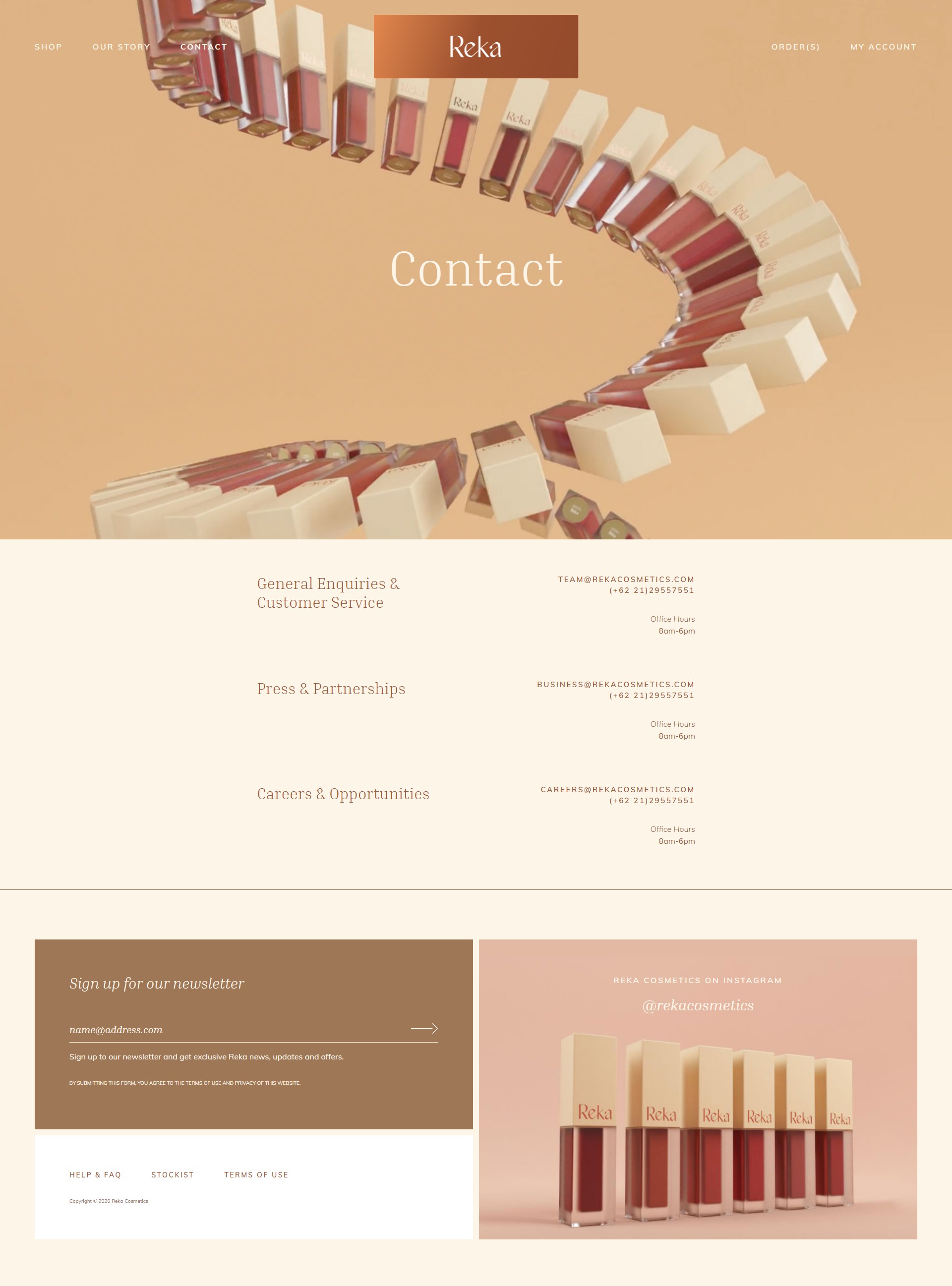 Contact page