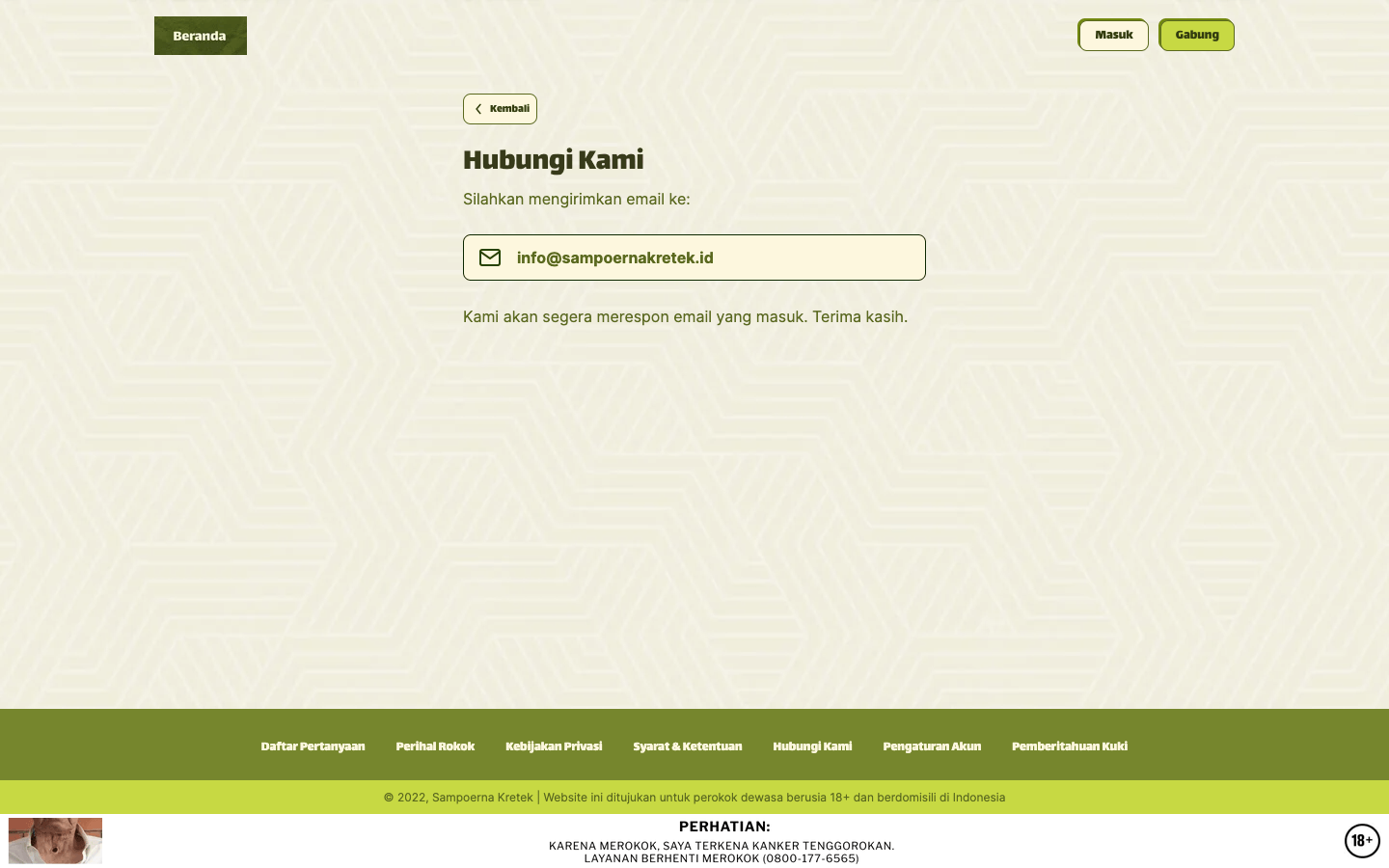 Contact Page
