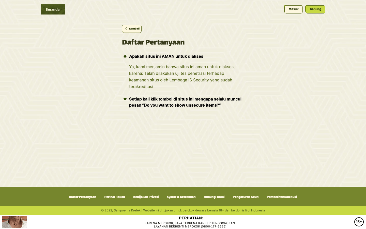 FAQ Page