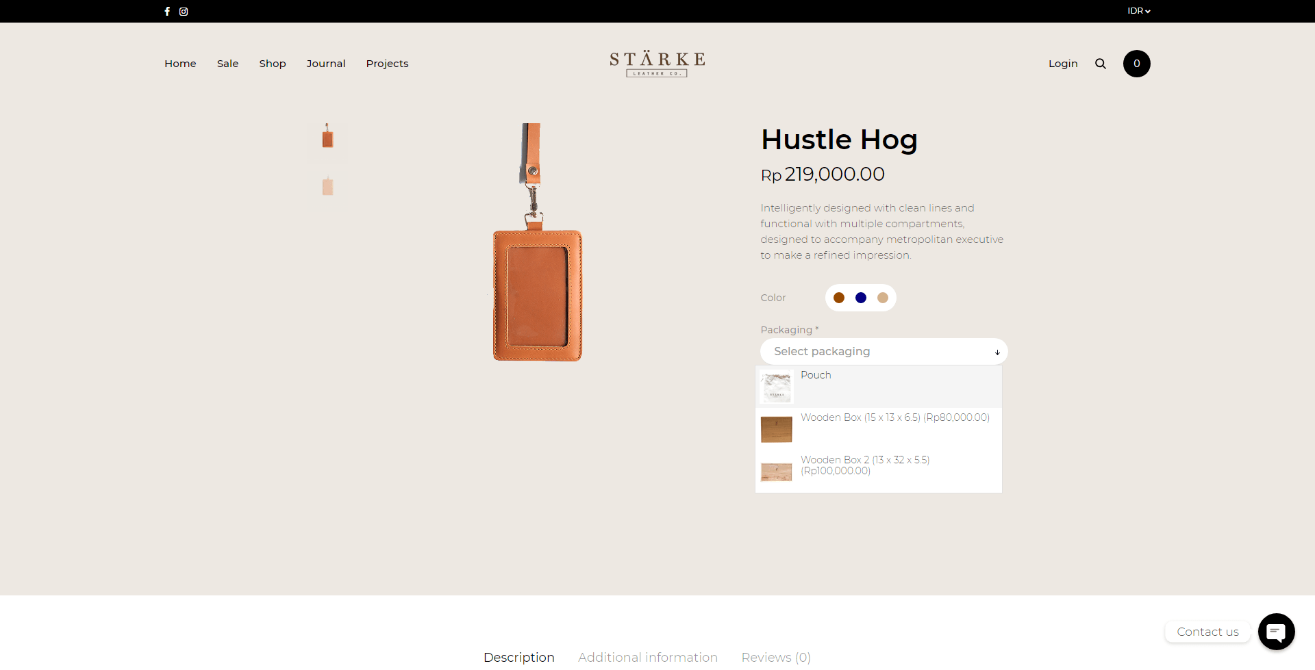 Product page